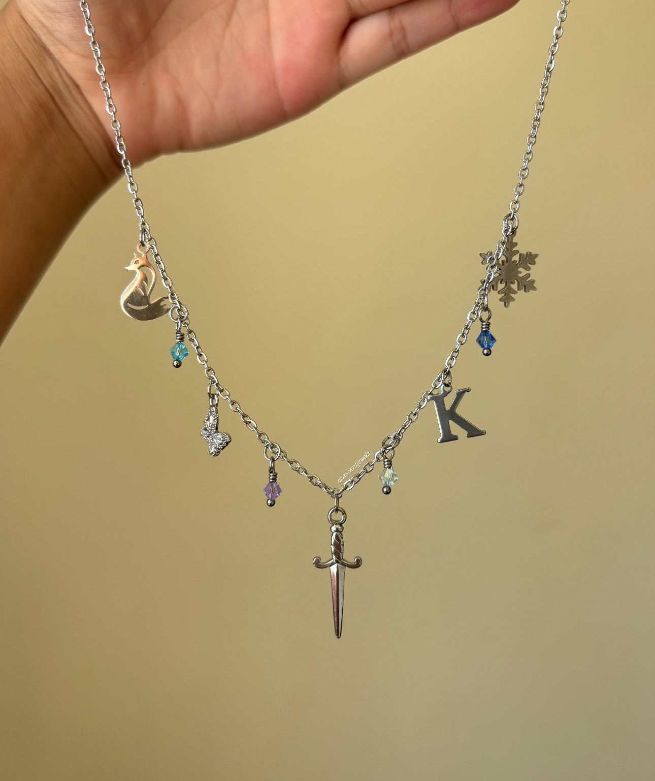 Quicksilver inspired Charm Necklace