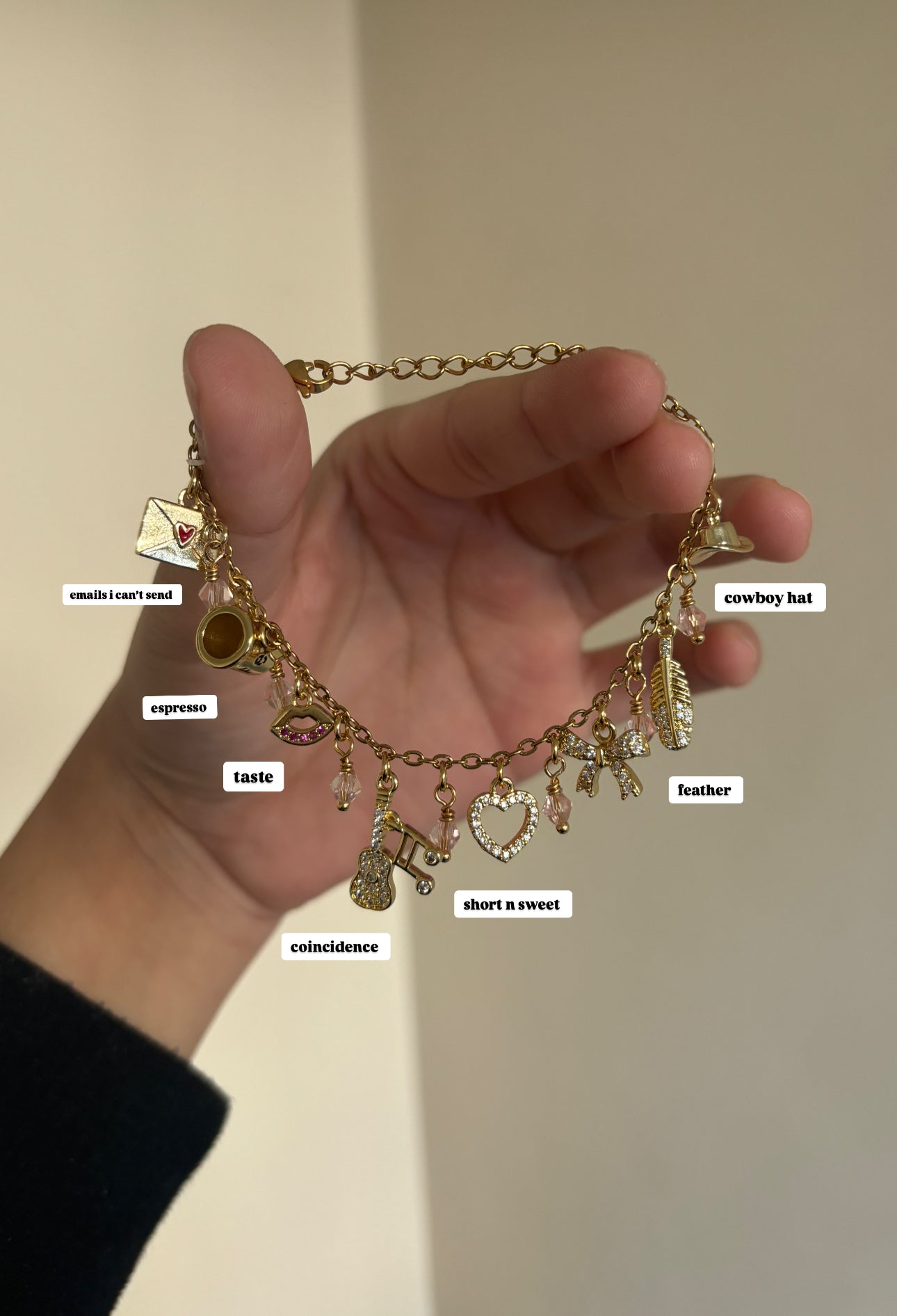 Sabrina Carpenter inspired Charm Bracelet