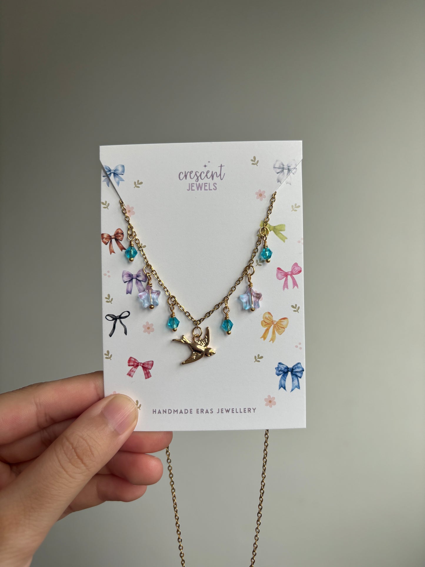 1989/Blue Bird inspired Necklace