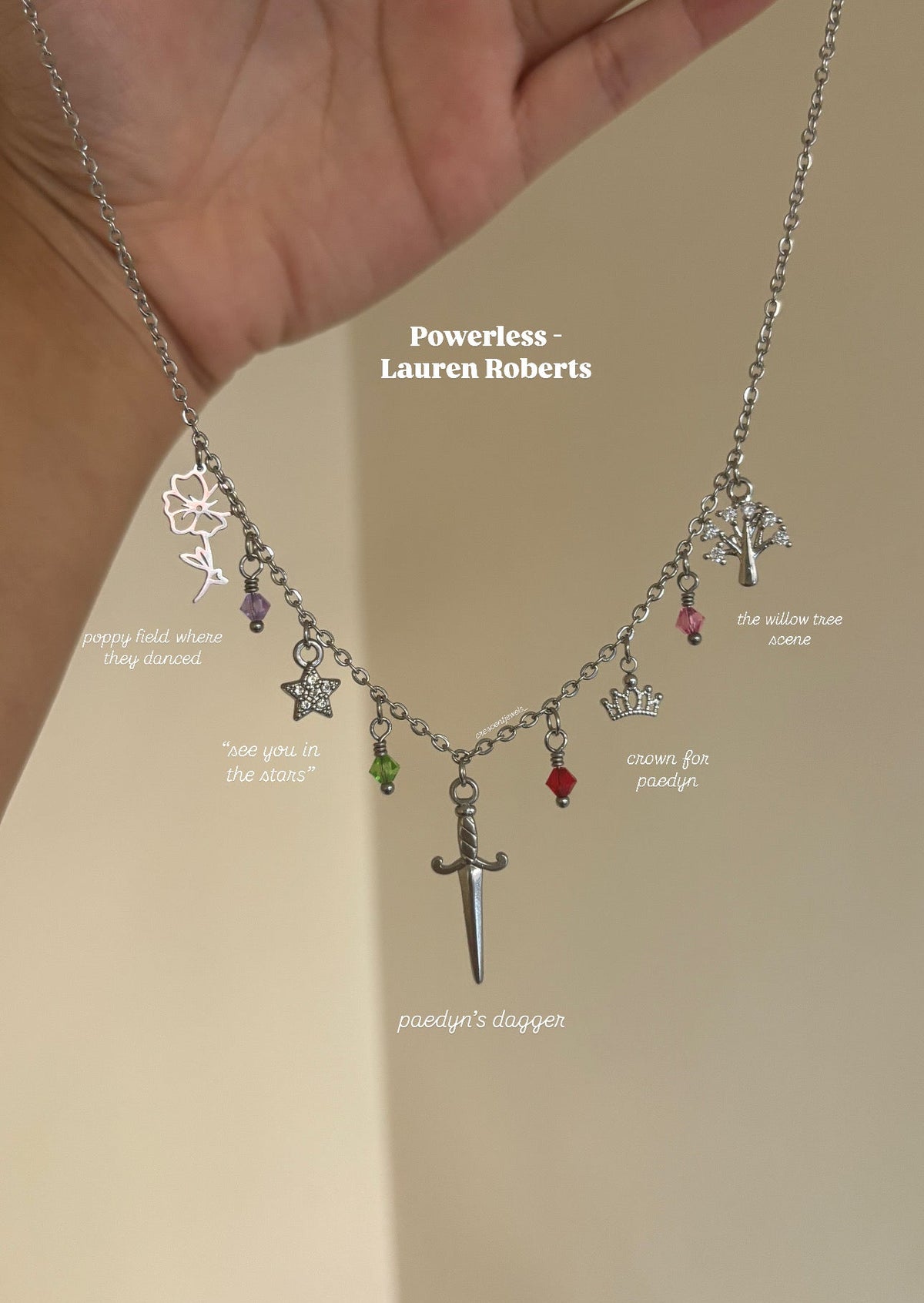 Powerless inspired Charm Necklace