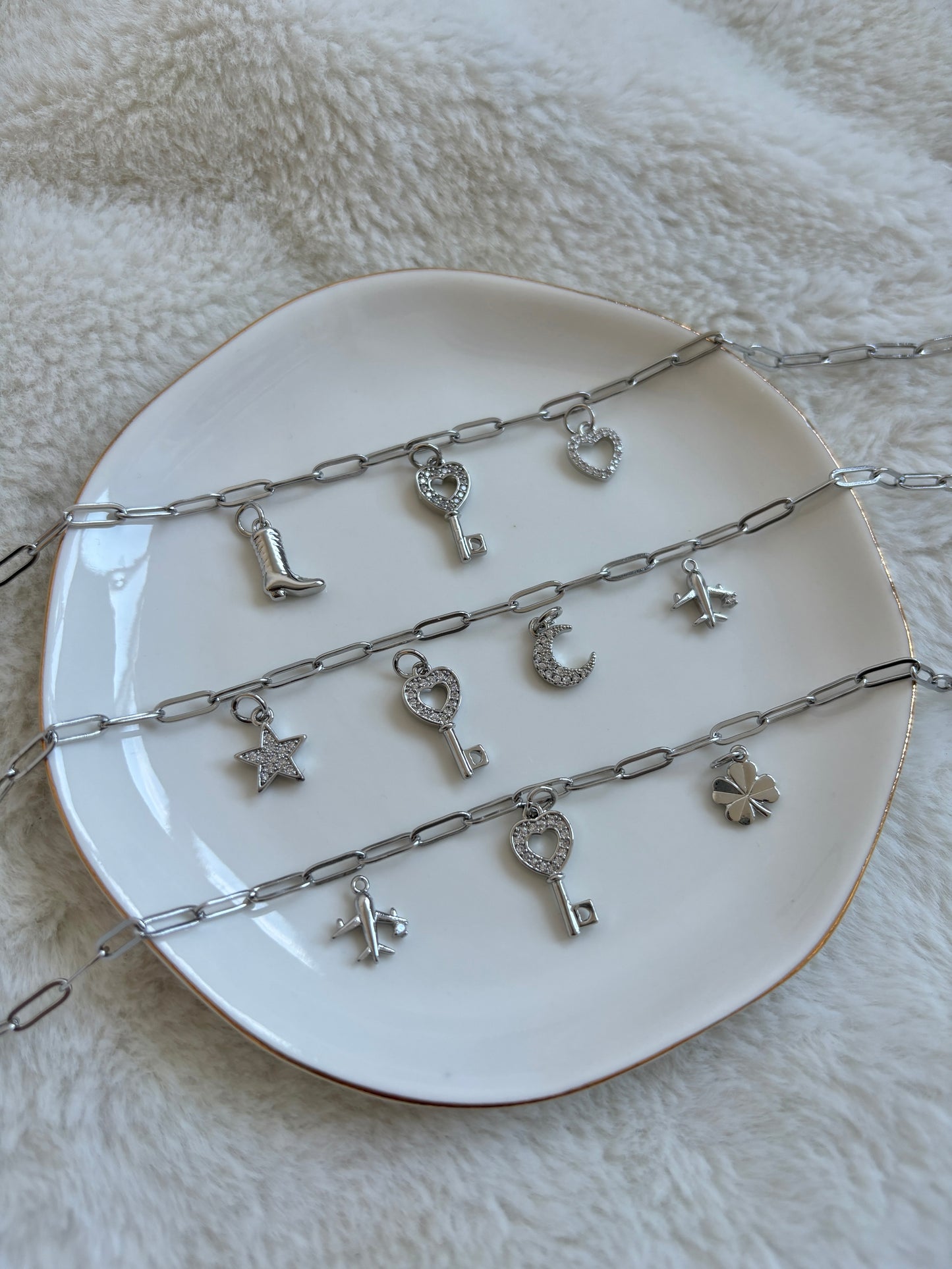 Build Your Own Eras Charm Necklace *SILVER PAPERCLIP CHAIN ONLY*