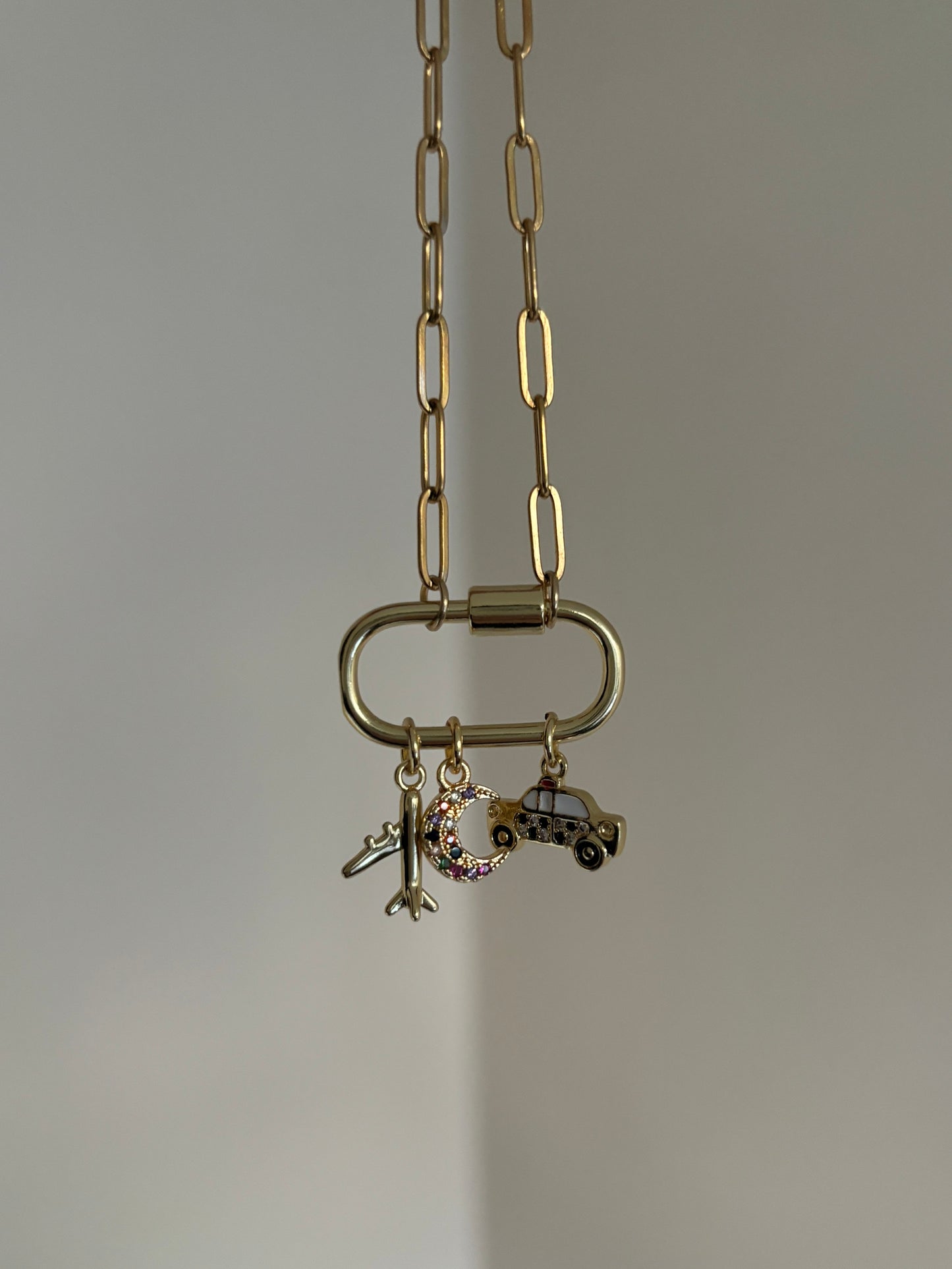 Swiftie inspired Carabiner Charm Necklace