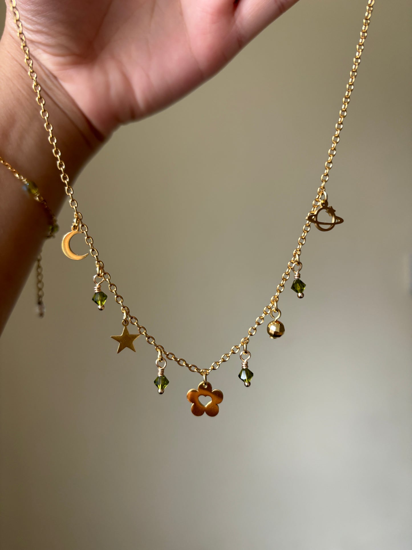 Folklore inspired Charm Necklace