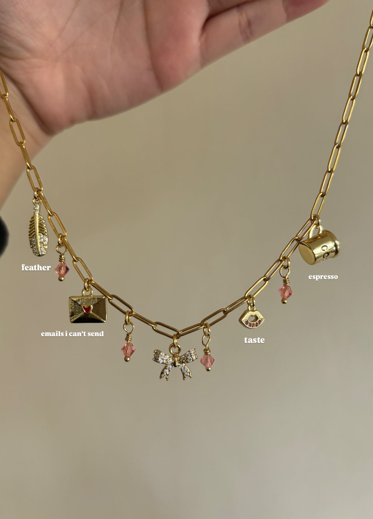 Sabrina Carpenter inspired Charm Necklace