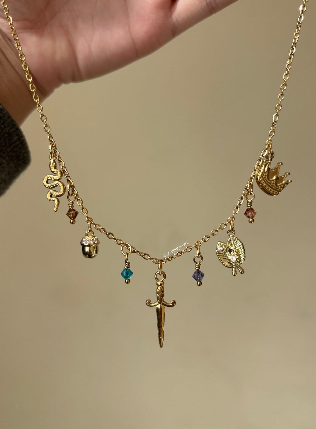 The Cruel Prince inspired Charm Necklace