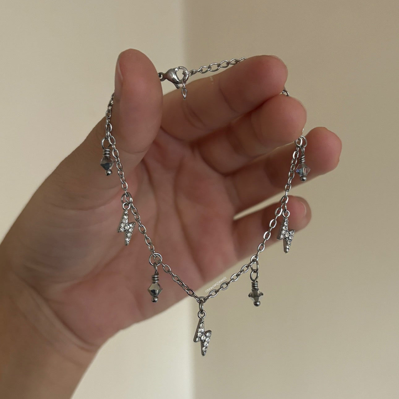 Fourth Wing - Violet’s Lightning Charm Bracelet/Necklace