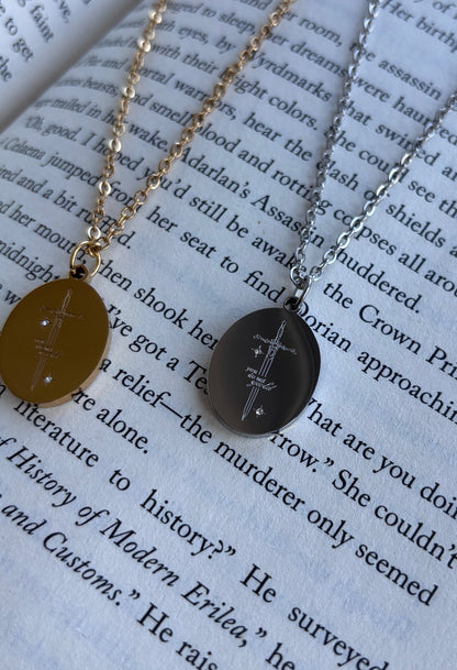‘You Do Not Yield’ inspired Throne of Glass Necklace