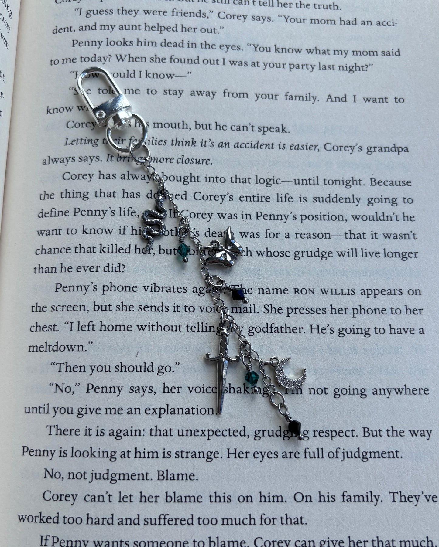 Slytherin inspired Kindle Charm and Accessory in Silver