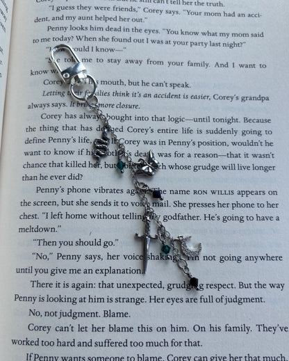 Slytherin inspired Kindle Charm and Accessory in Silver