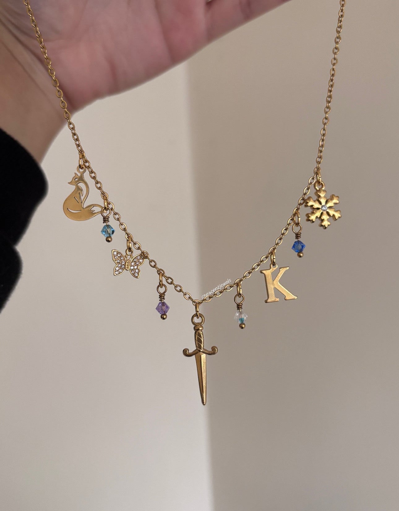 Quicksilver inspired Charm Necklace