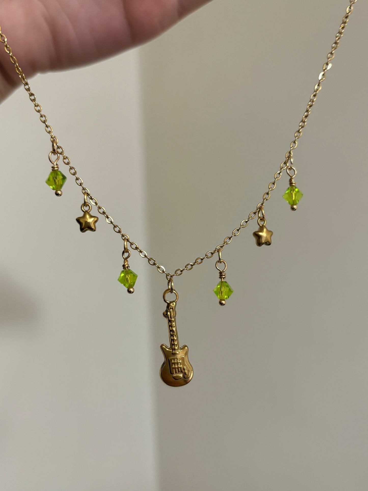 Teardrops on my Guitar inspired Necklace