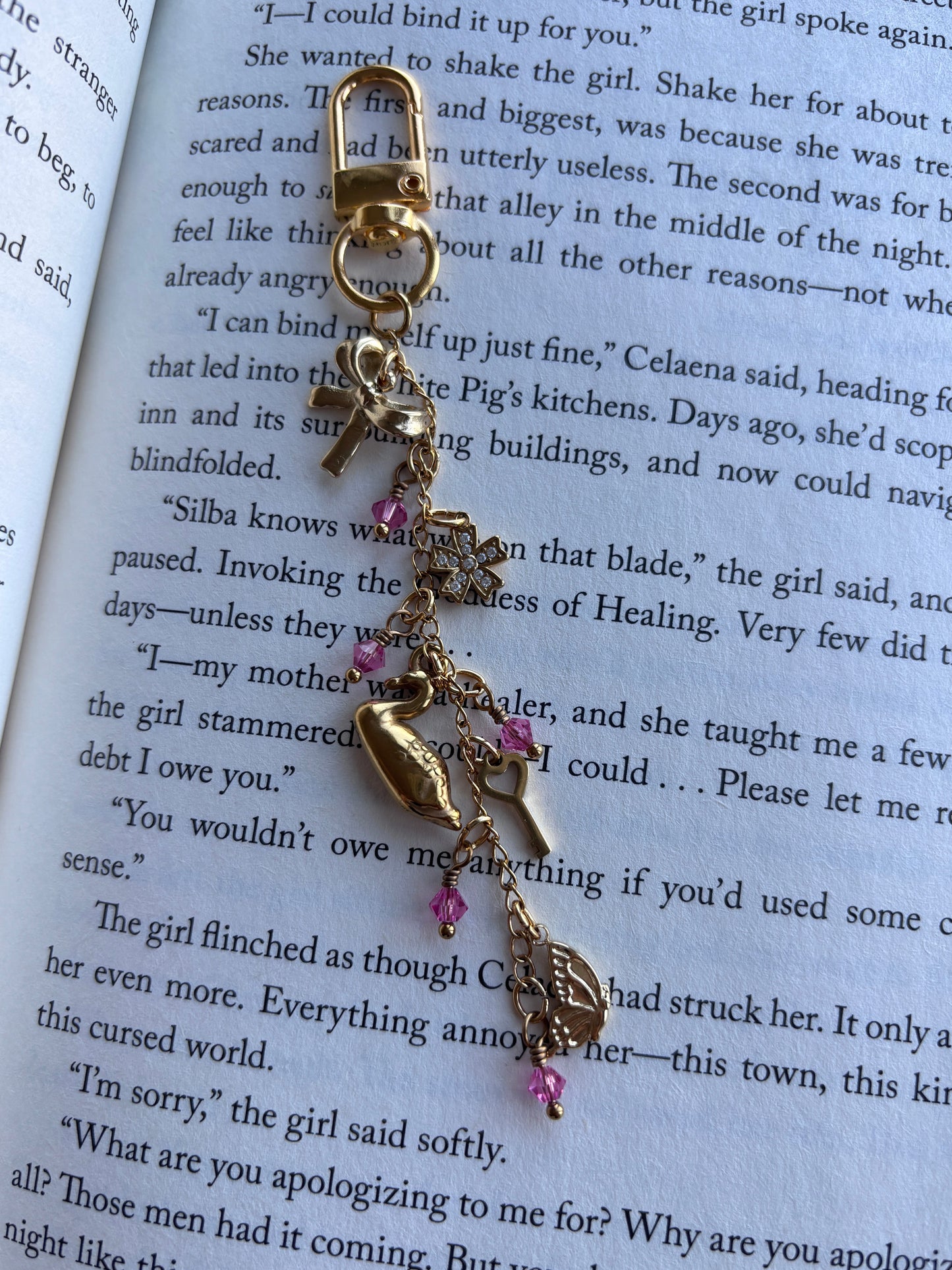 Swans & Fairies E-Reader Charm