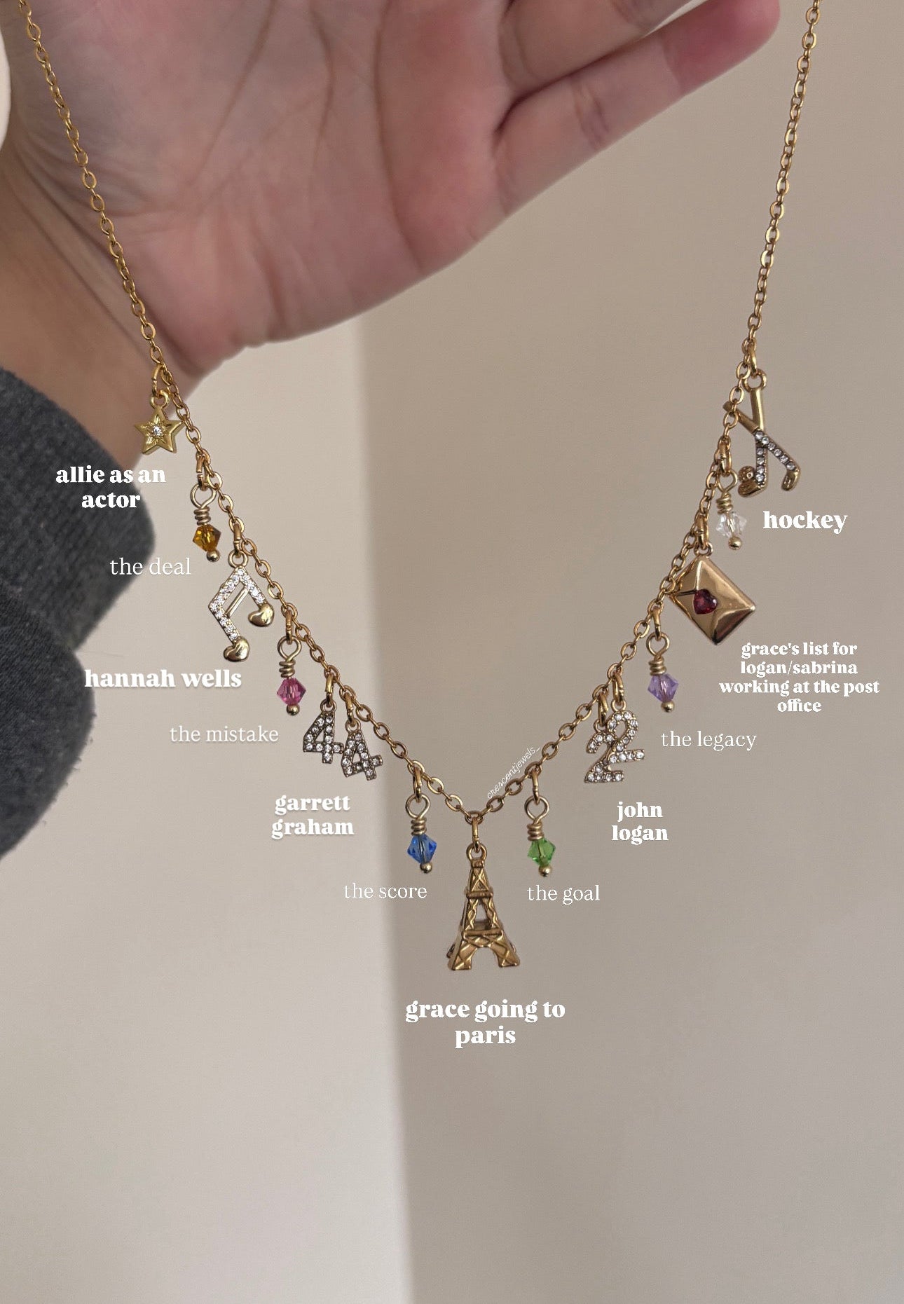 Off Campus inspired Hockey Romance Necklace