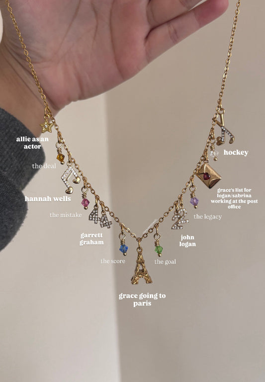 Off Campus inspired Hockey Romance Necklace
