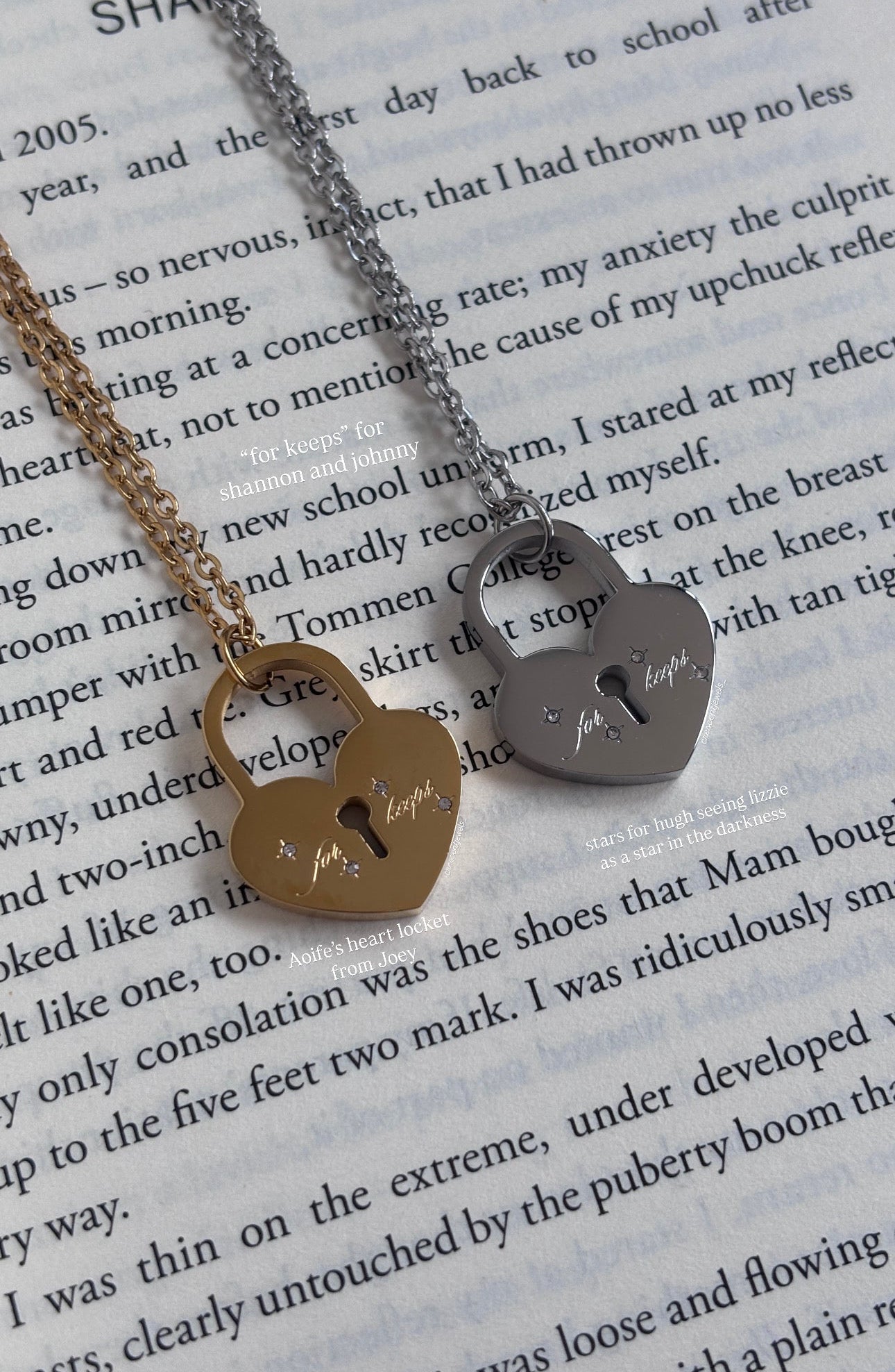 “For Keeps” x Aoife’s Heart Locket inspired Necklace