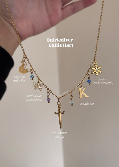 Quicksilver inspired Charm Necklace