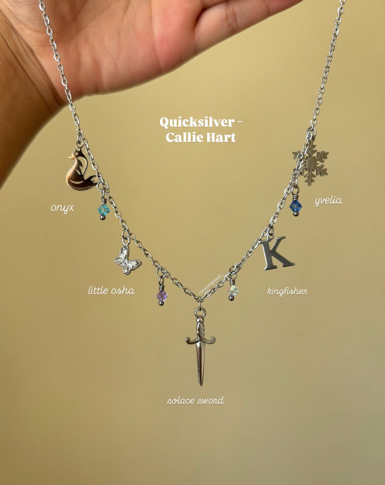 Quicksilver inspired Charm Necklace - drop date to be announced on IG