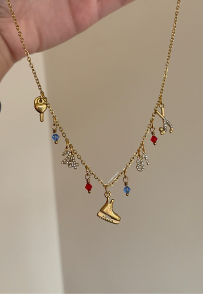 Heated Rivalry inspired Charm Necklace