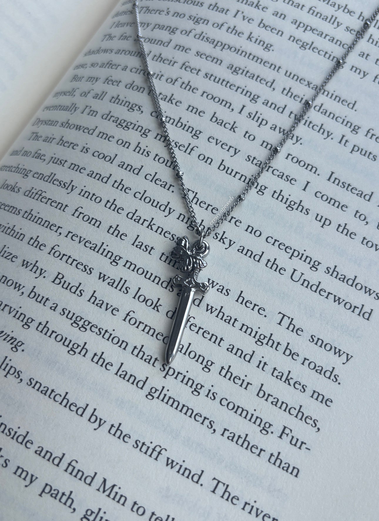 Knight and the Moth Necklace