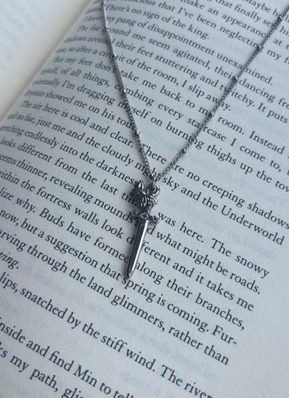 Knight and the Moth Necklace