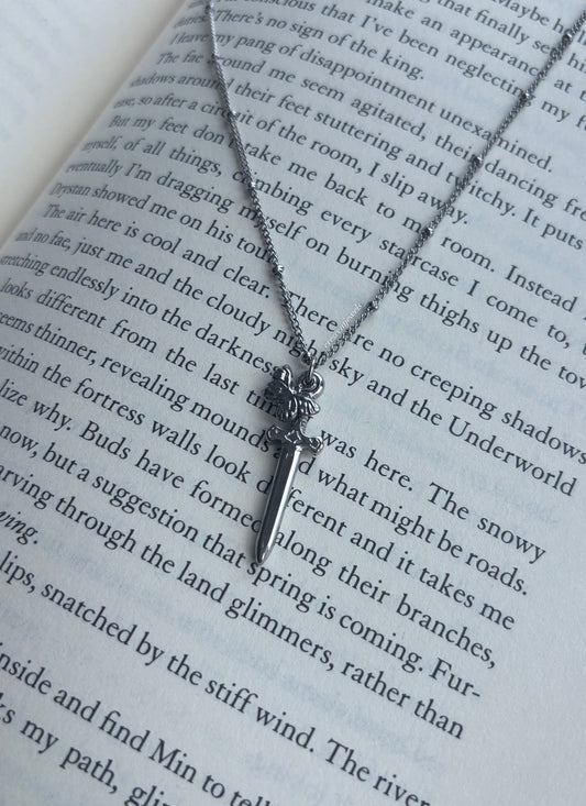 Knight and the Moth Necklace