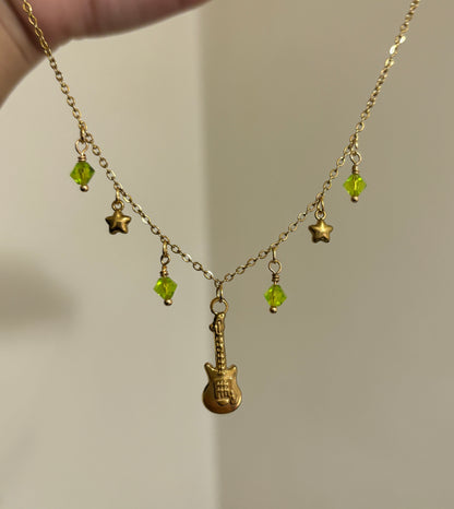 Teardrops on my Guitar inspired Necklace