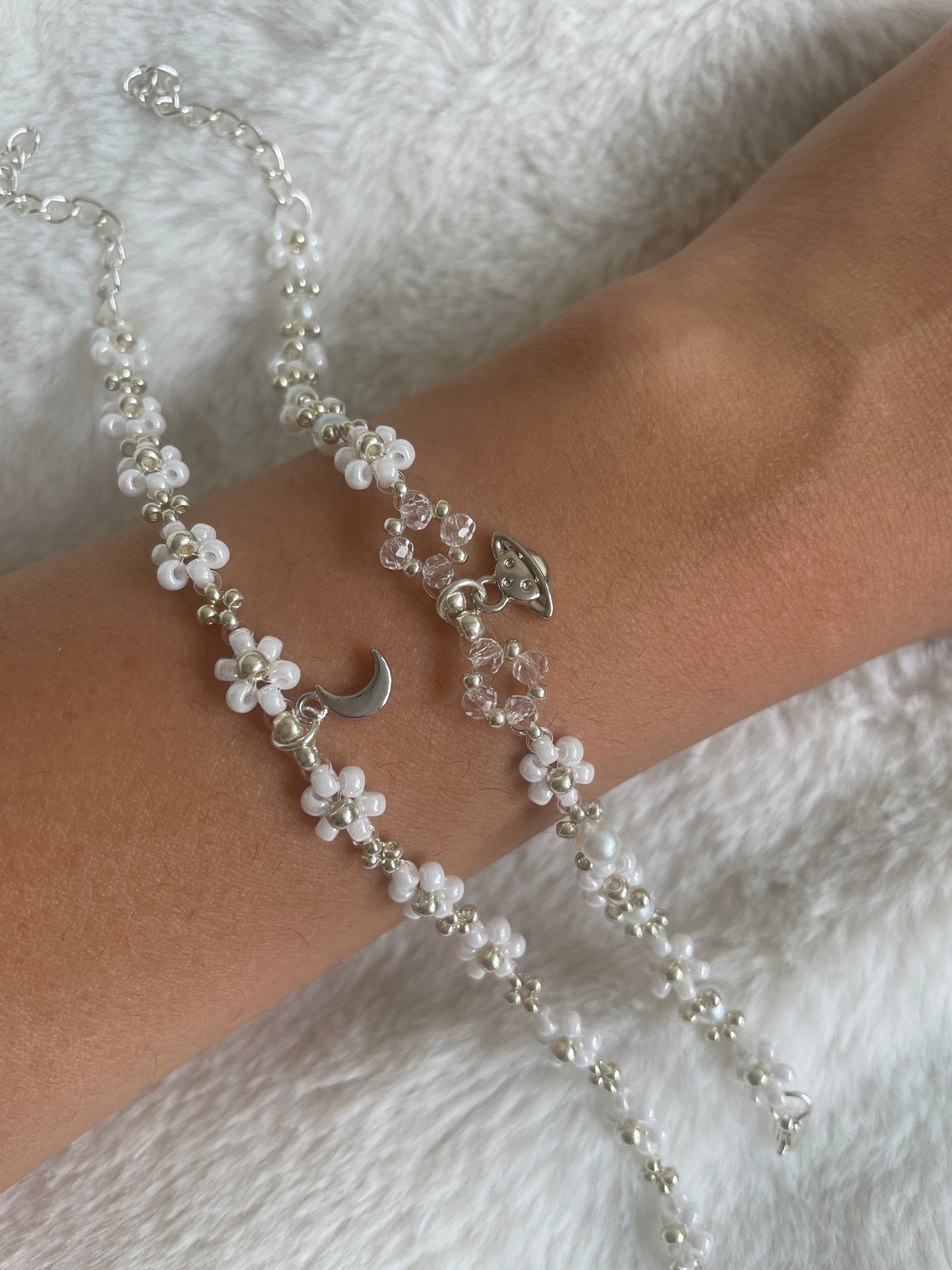 ‘Seven’ Friendship Bracelets in Silver