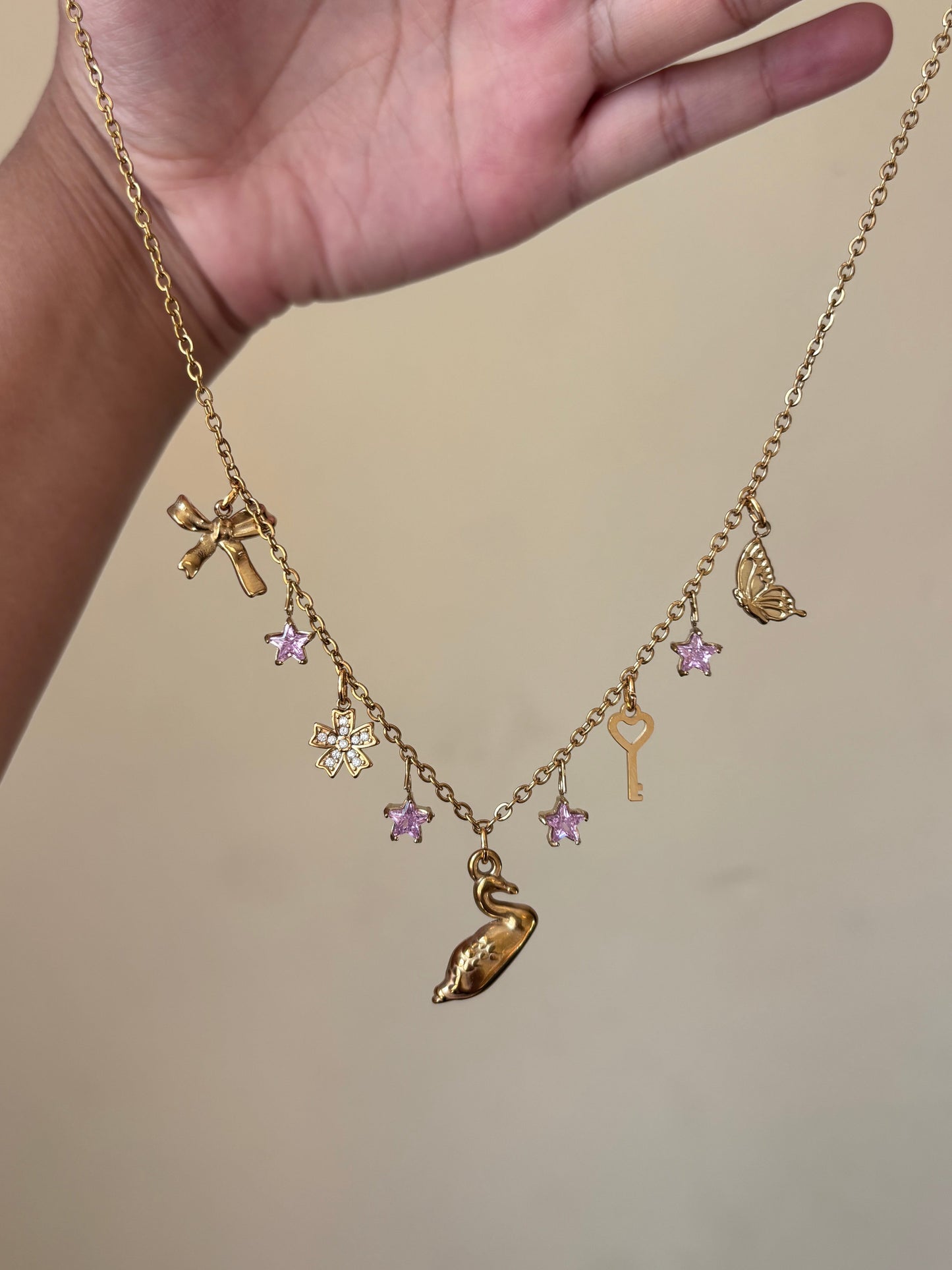 Swans & Fairies Necklace