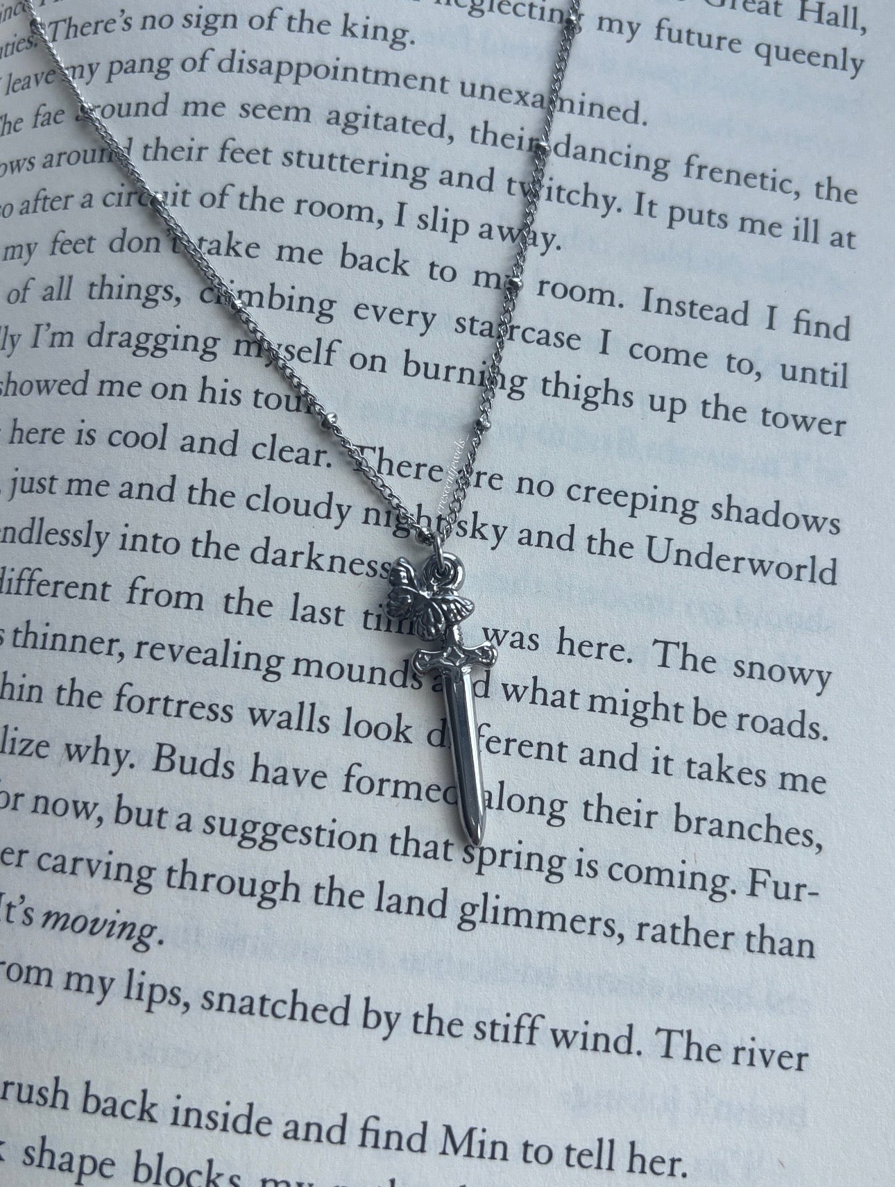 Knight and the Moth Necklace