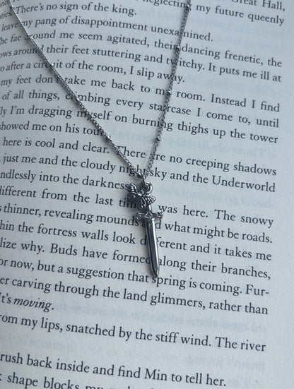 Knight and the Moth Necklace