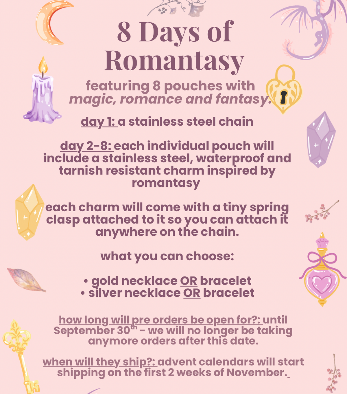 8 Days of Romantasy: Advent Calendar *PRE ORDER*