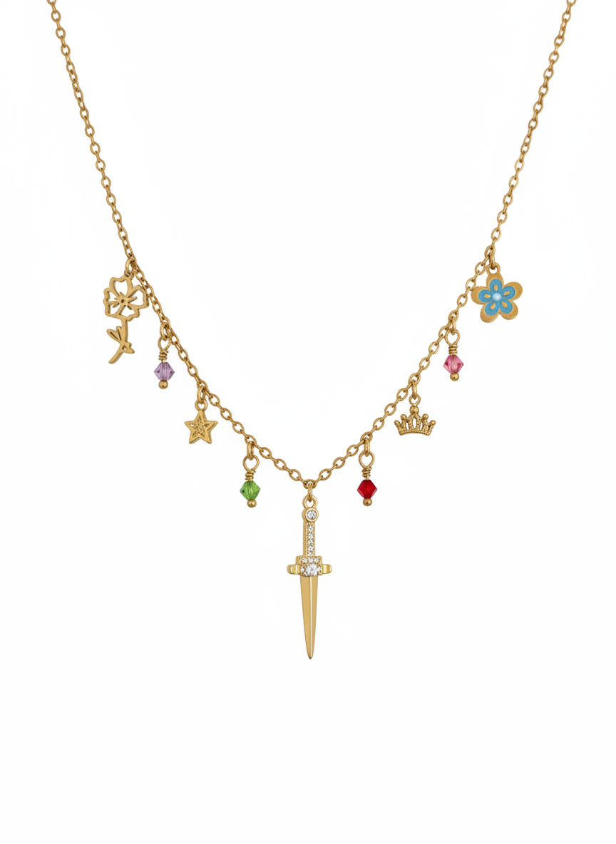 Powerless inspired Charm Necklace