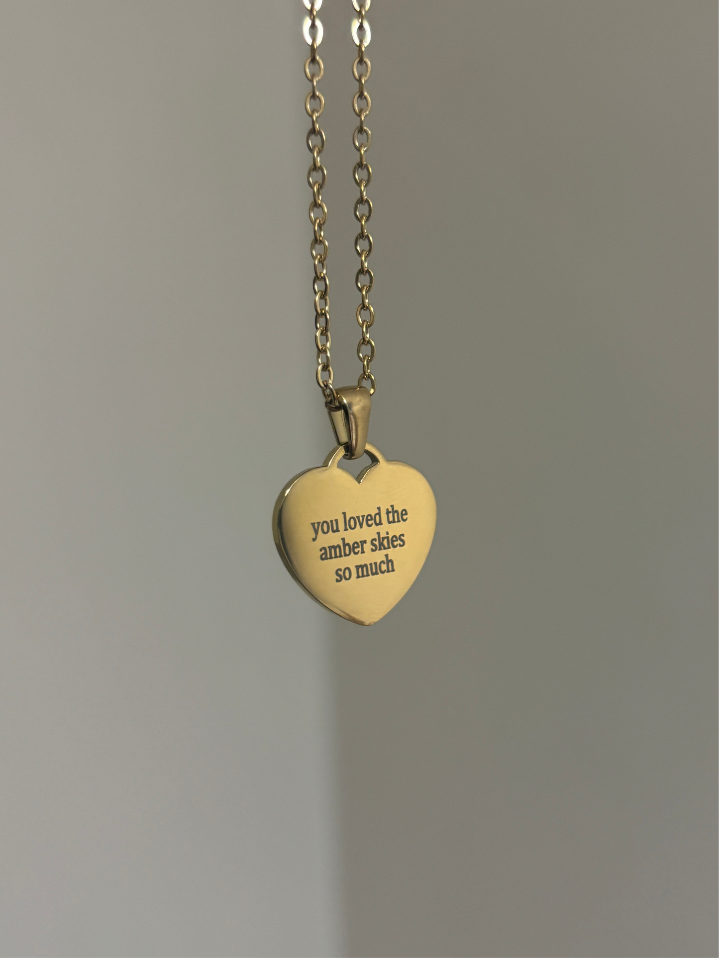 Personalised Eras Tour Heart Charm Necklace