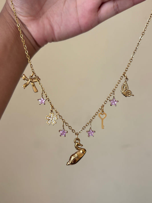 Swans & Fairies Necklace
