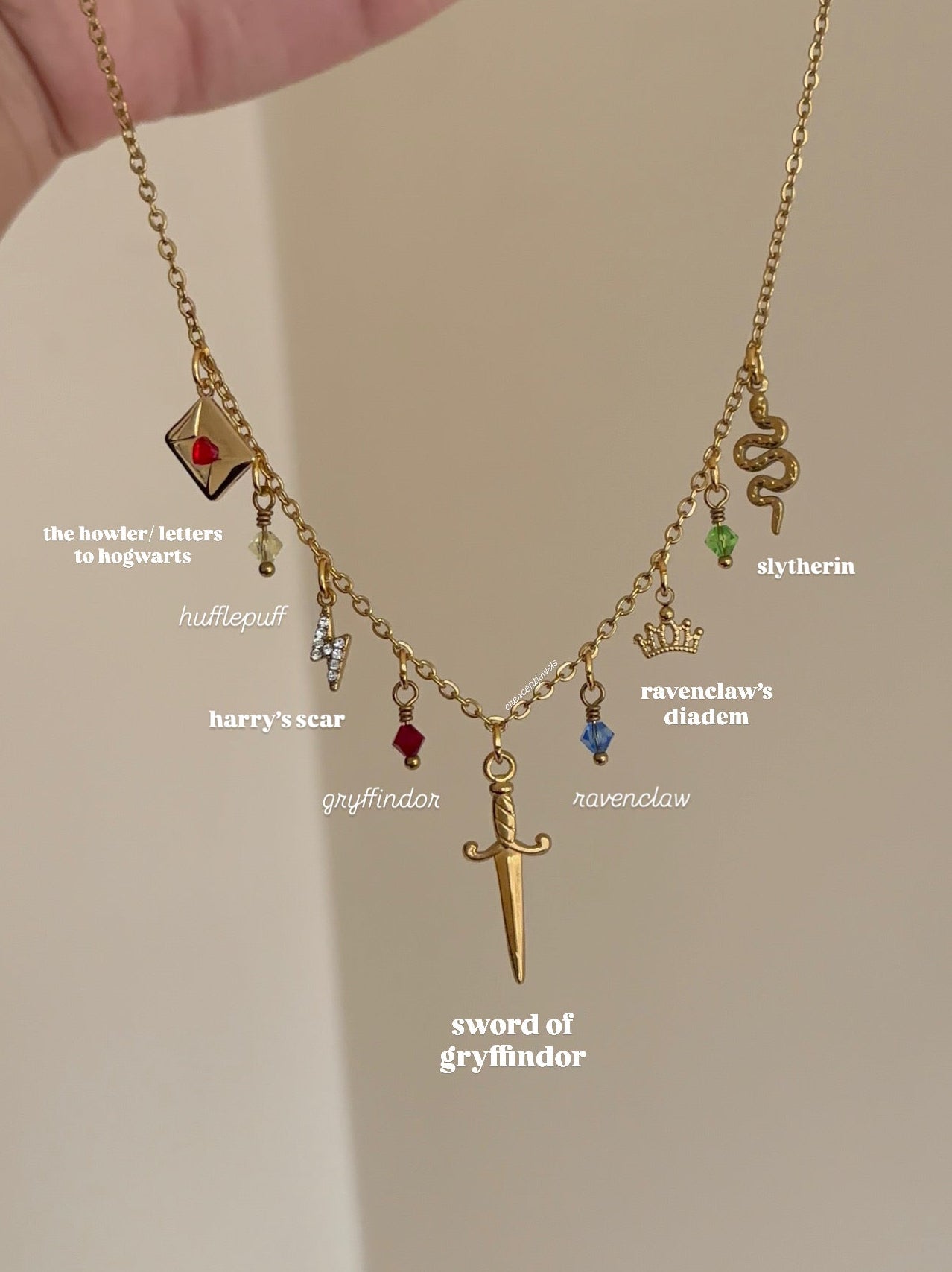 Harry Potter inspired Charm Necklace