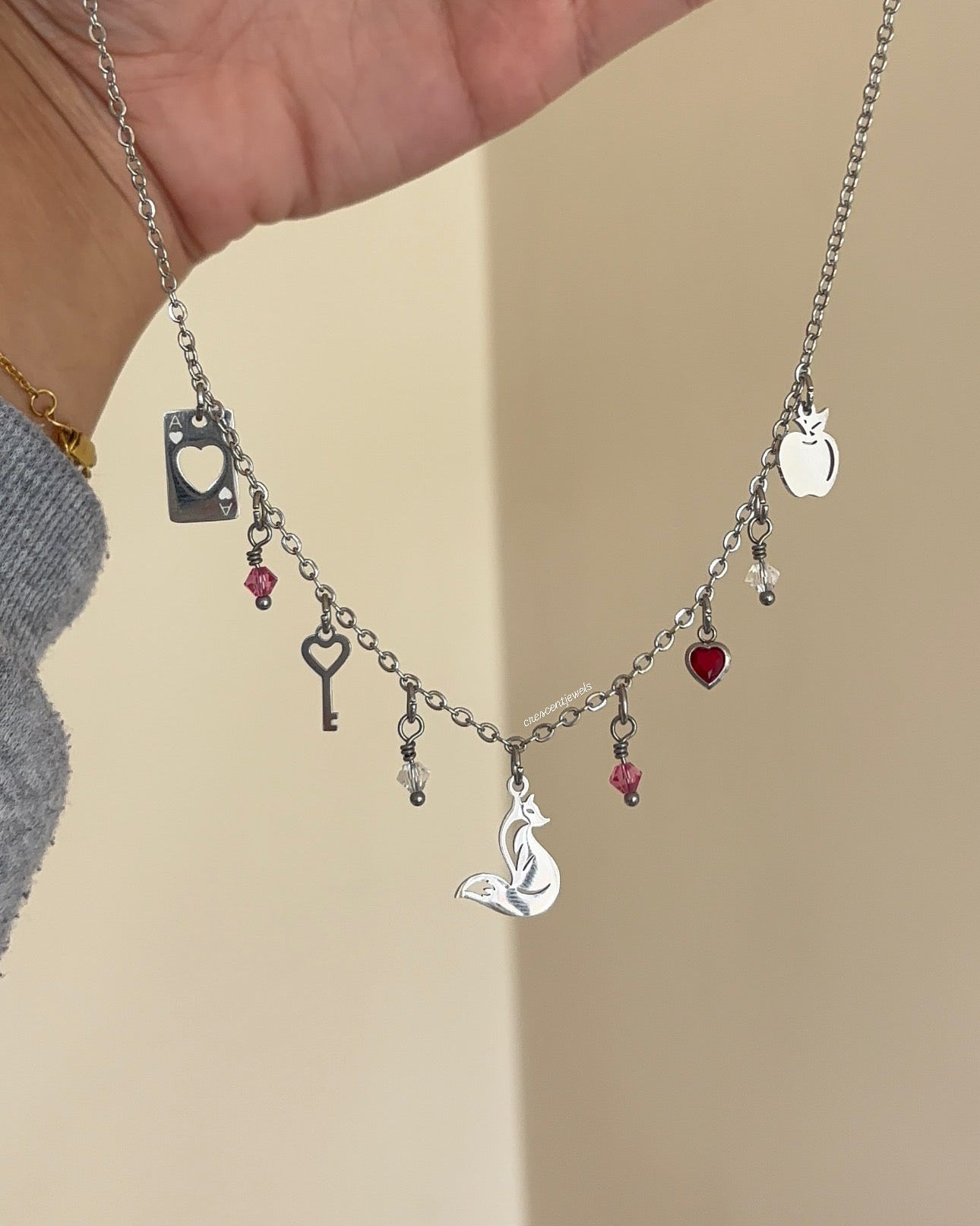 The Archer and the Fox inspired Necklace in Silver