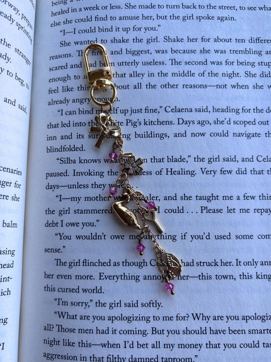 Swans & Fairies E-Reader Charm