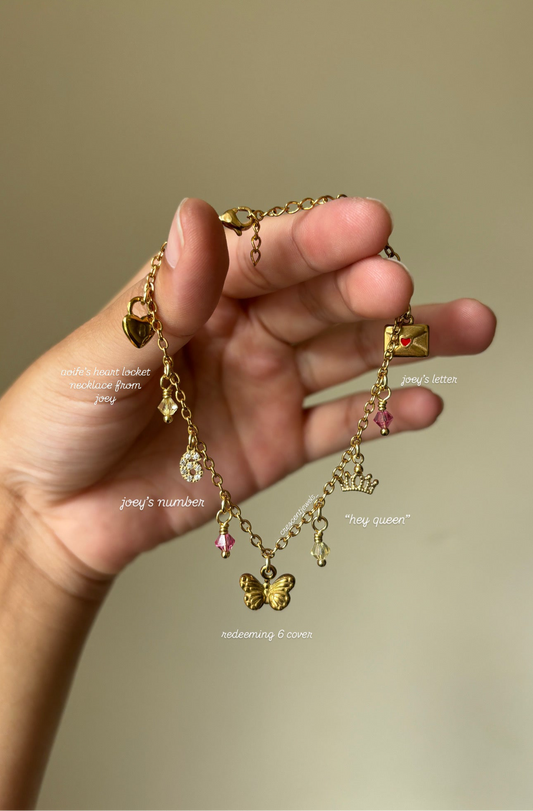 Joey & Aoife inspired Charm Bracelet/Necklace - dropping on September 1st, 6PM (BST) restock countdown timer on IG