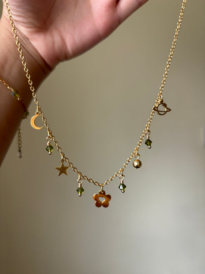 Folklore inspired Charm Necklace