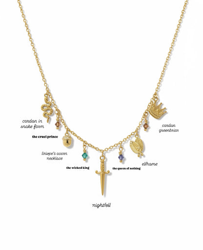 The Cruel Prince inspired Charm Necklace