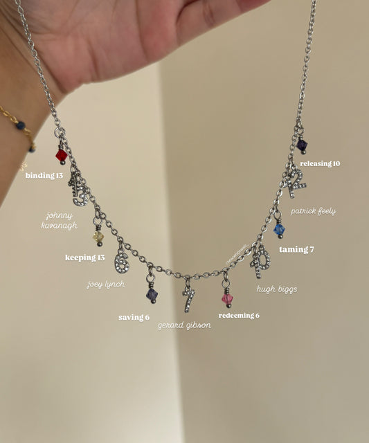 Boys of Tommen Rugby Numbers Charm Bracelet/Necklace