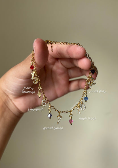 Boys of Tommen Rugby Numbers Charm Bracelet/Necklace