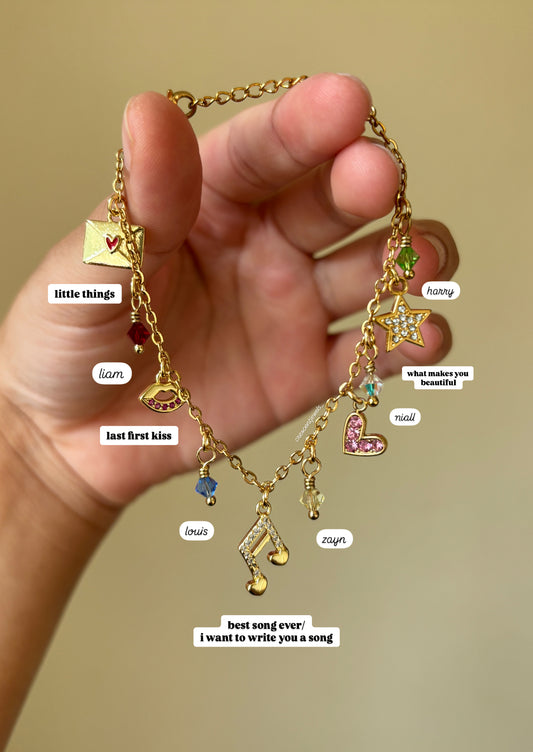 One Direction inspired Charm Bracelet