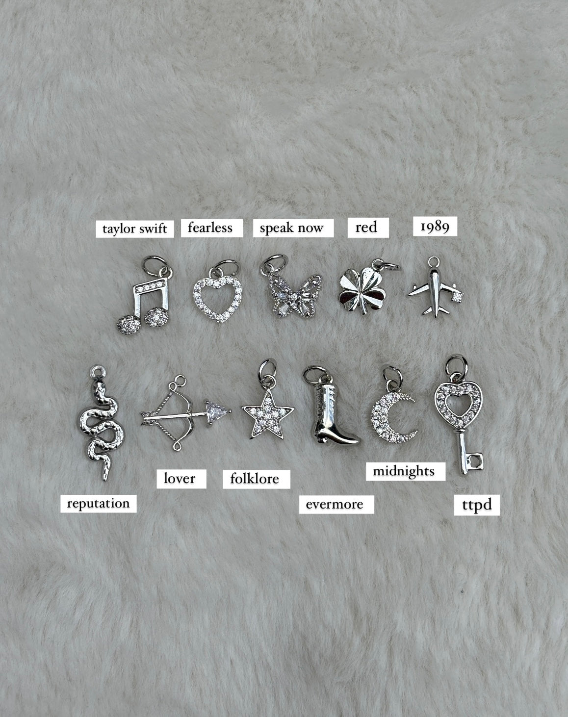 Eras Charms ONLY *silver*