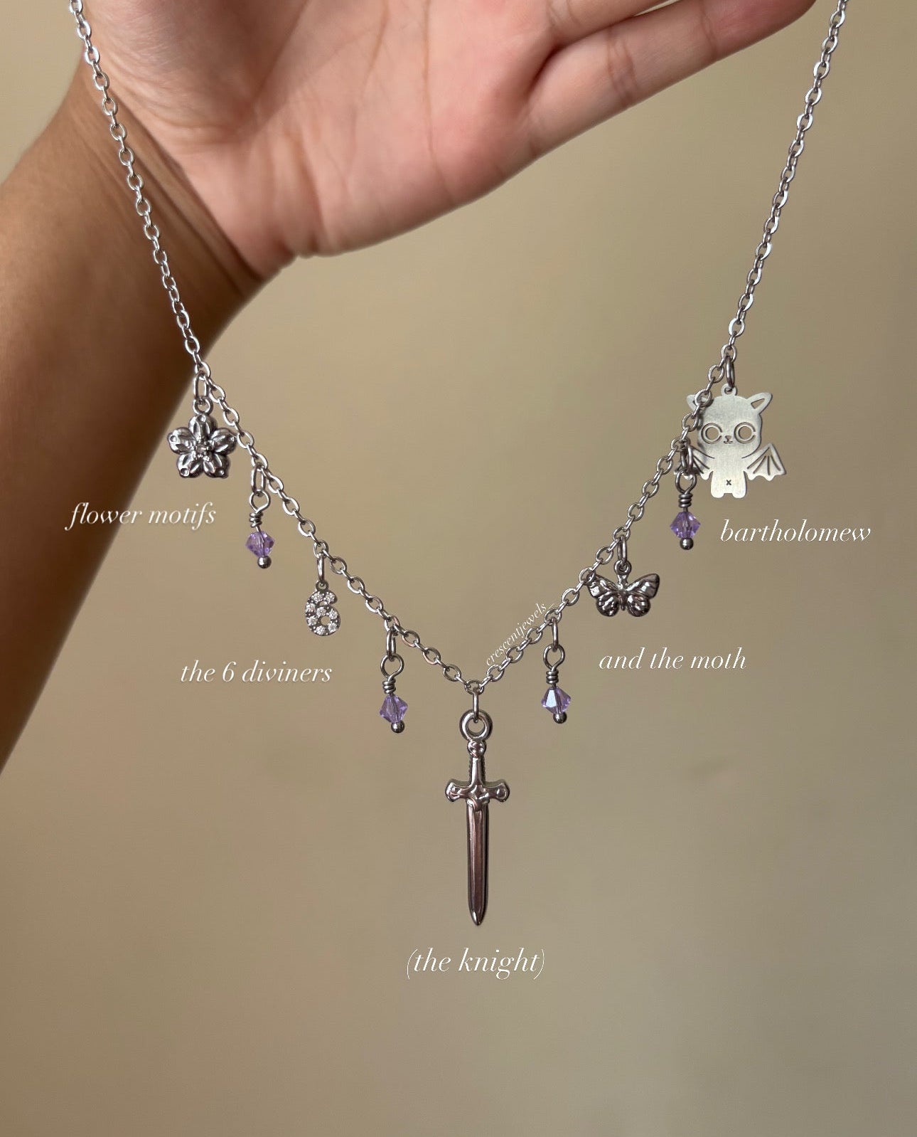 The Knight and the Moth inspired Necklace - Dropping on July 1st, 6pm (BST)