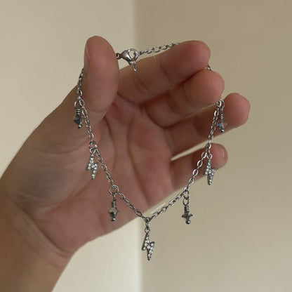 Fourth Wing - Violet’s Lightning Charm Bracelet/Necklace