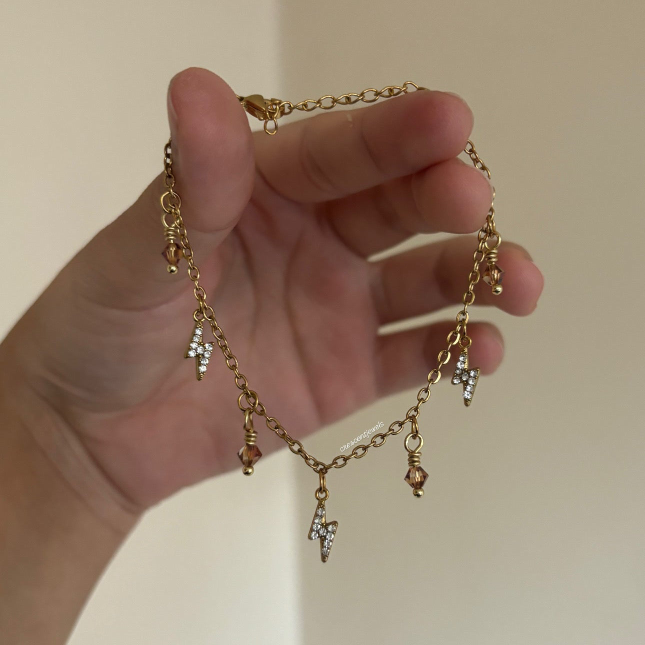 Fourth Wing - Violet’s Lightning Charm Bracelet/Necklace