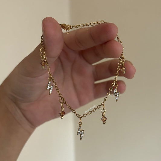 Fourth Wing - Violet’s Lightning Charm Bracelet/Necklace