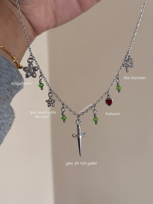 Throne of Glass inspired Necklace in Silver