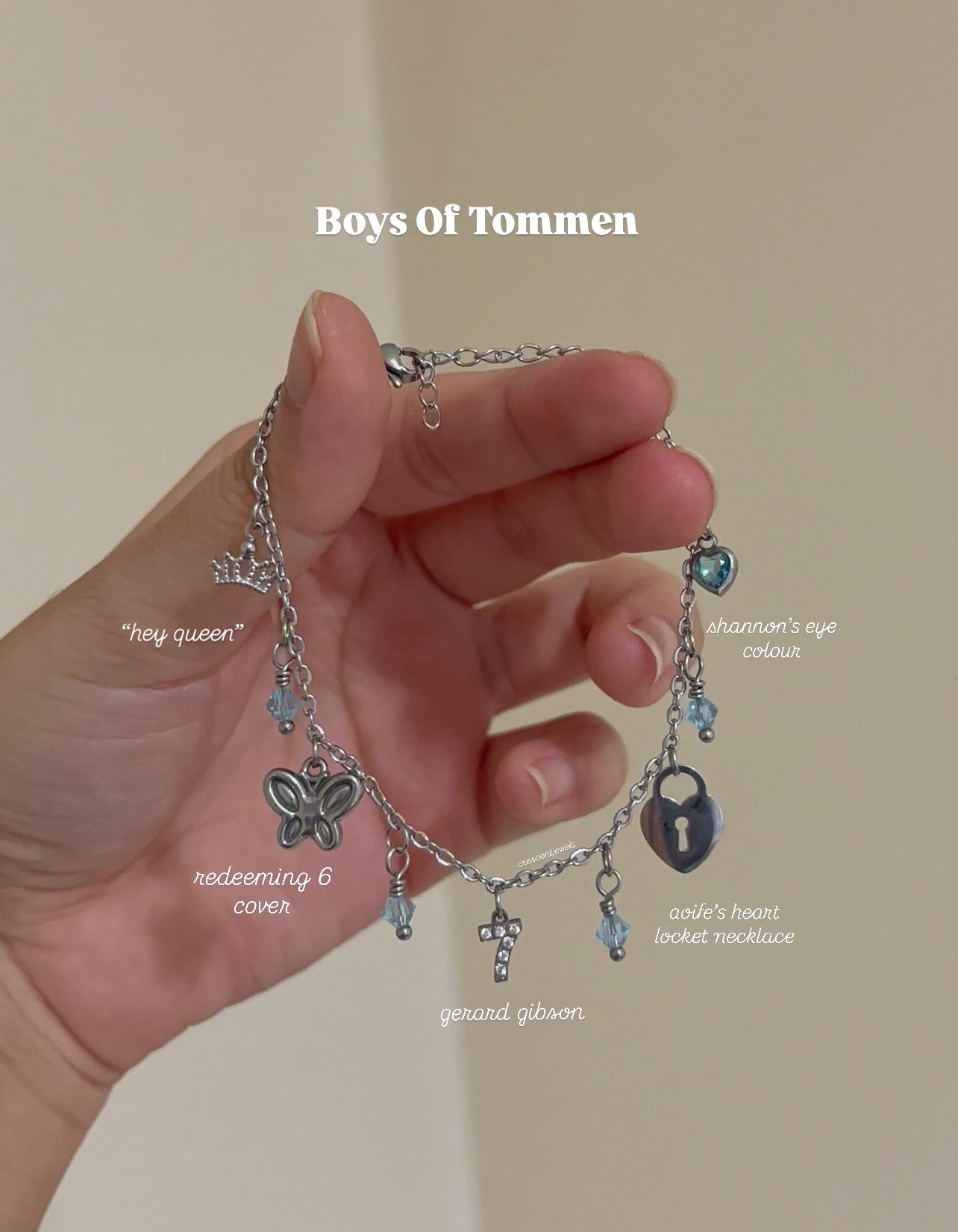 Boys of Tommen inspired Charm Bracelet/Necklace in Silver